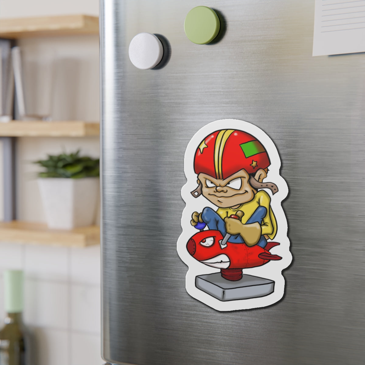 Kid Rocket Die cut sticker