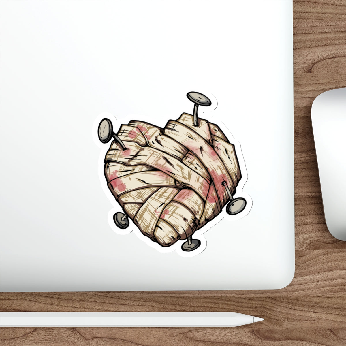 Voodoo Heart Die-Cut Sticker
