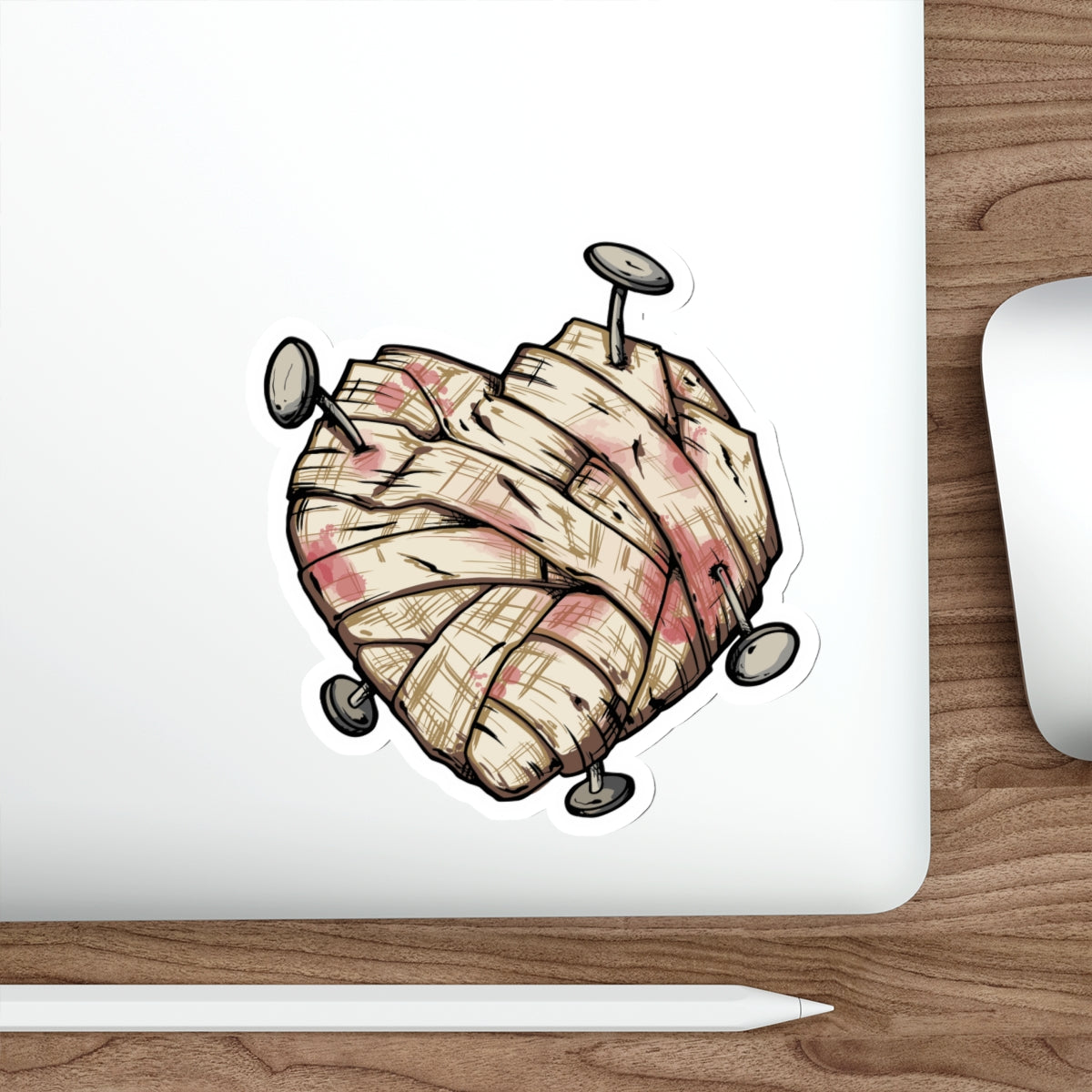 Voodoo Heart Die-Cut Sticker