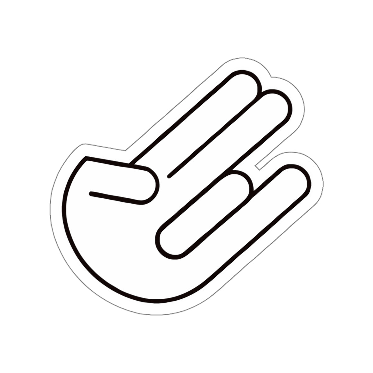 The legendary Shocker White Die-Cut Sticker