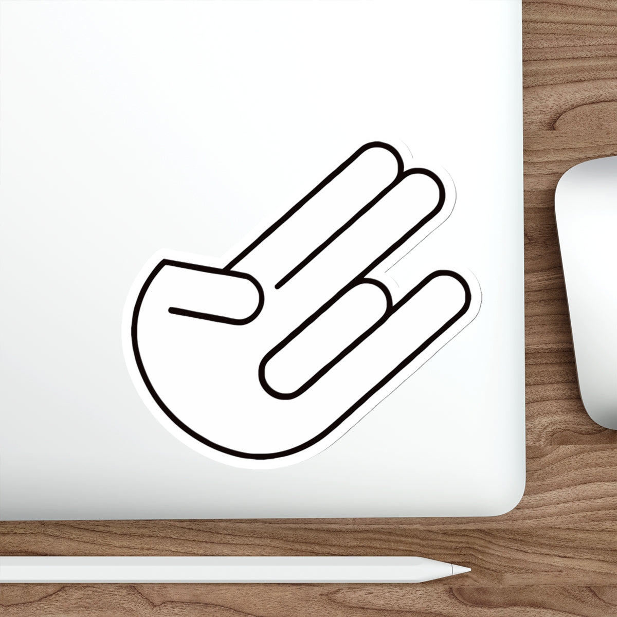 The legendary Shocker White Die-Cut Sticker