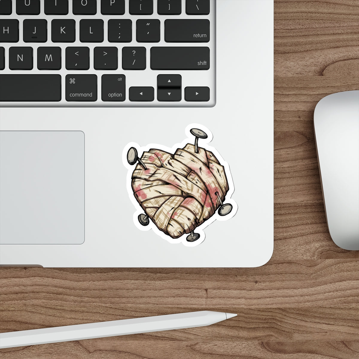 Voodoo Heart Die-Cut Sticker