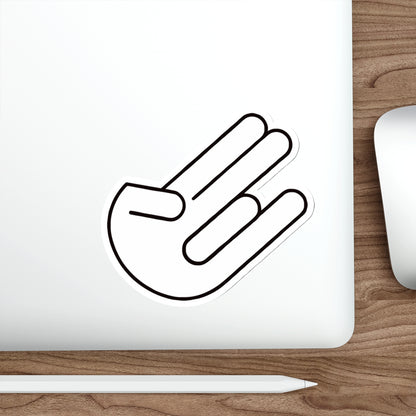 The legendary Shocker White Die-Cut Sticker
