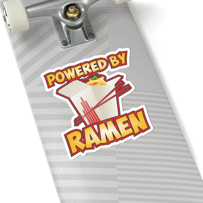 Powered by Ramen Kiss cut sticker, feel the fuel