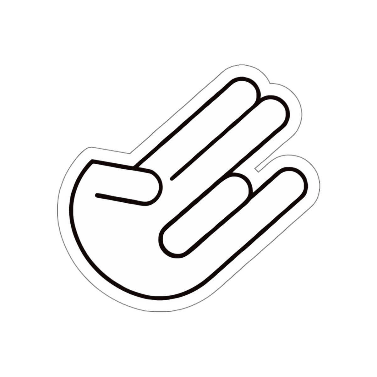 The legendary Shocker White Die-Cut Sticker