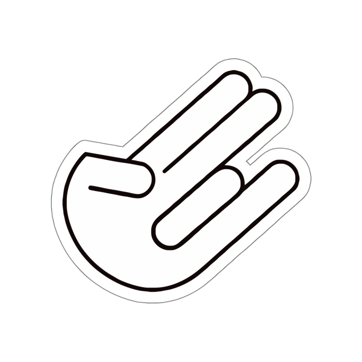 The legendary Shocker White Die-Cut Sticker