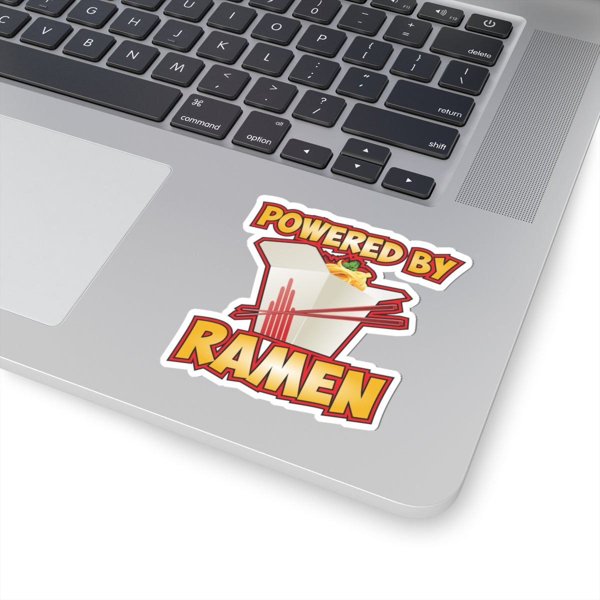 Powered by Ramen Kiss cut sticker, feel the fuel