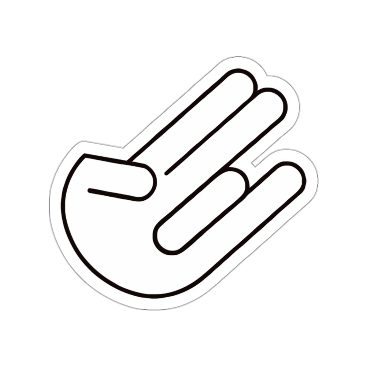 The legendary Shocker White Die-Cut Sticker