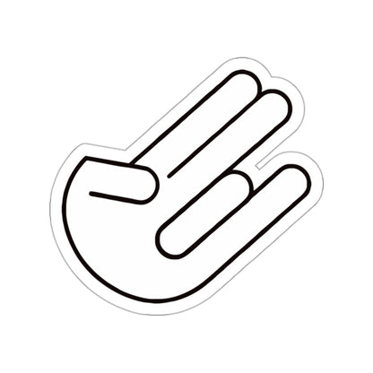 The legendary Shocker White Die-Cut Sticker