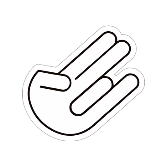 The legendary Shocker White Die-Cut Sticker