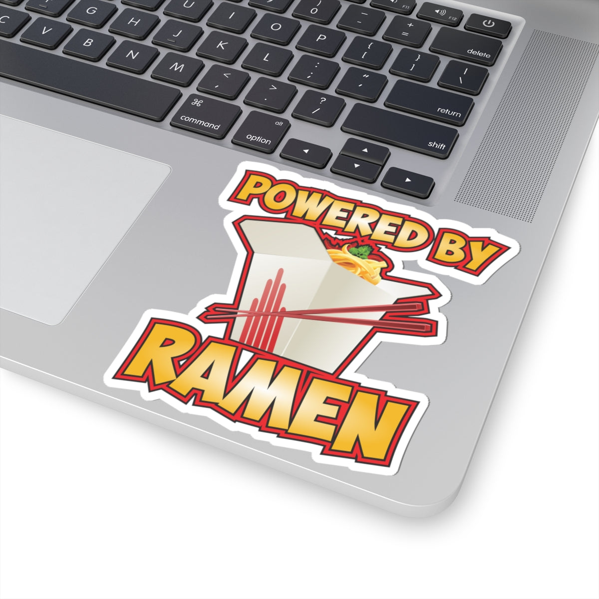 Powered by Ramen Kiss cut sticker, feel the fuel