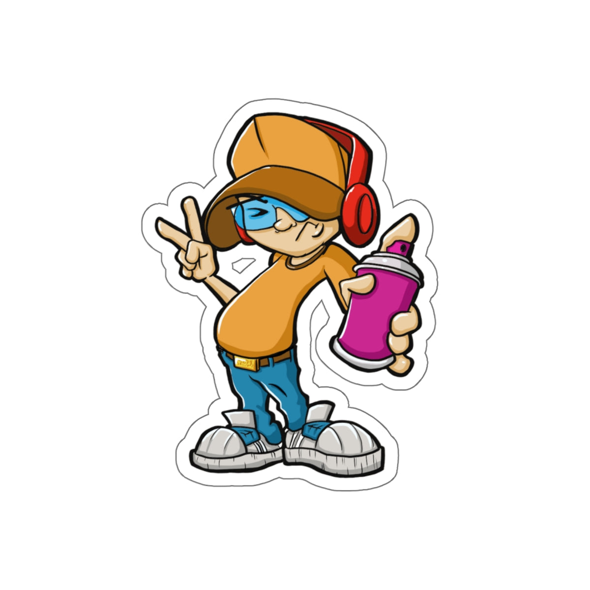 Graffiti Artist Die-Cut Sticker