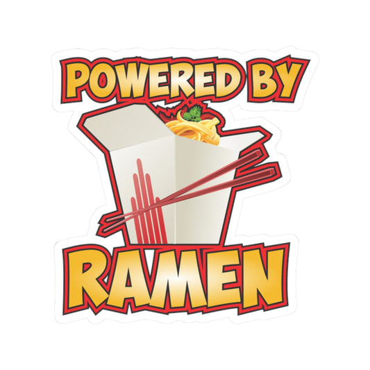 Powered by Ramen Kiss cut sticker