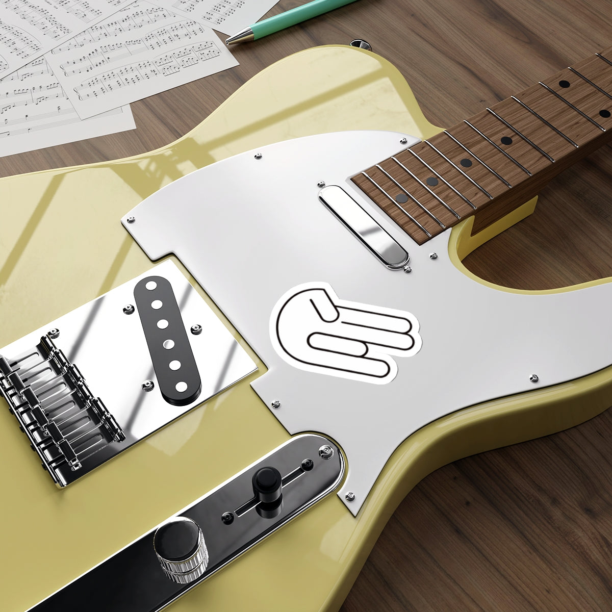 The legendary Shocker White Die-Cut Sticker