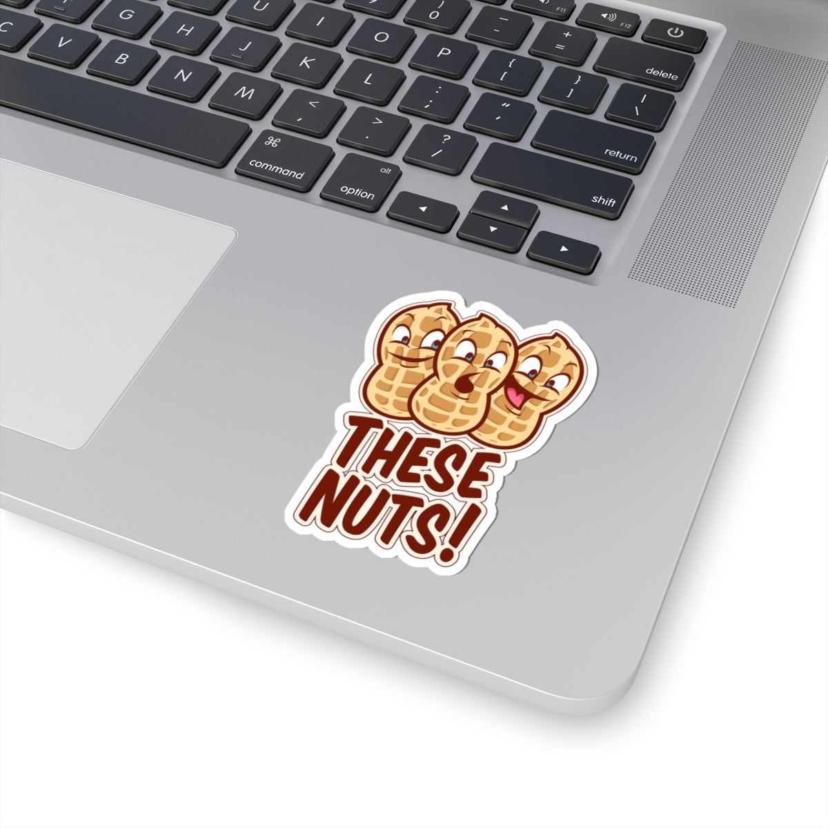 These Nuts! Die cut sticker