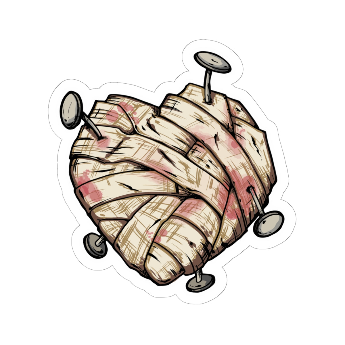 Voodoo Heart Die Cut sticker
