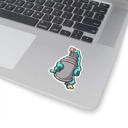 Zombie Graffiti hand die cut sticker