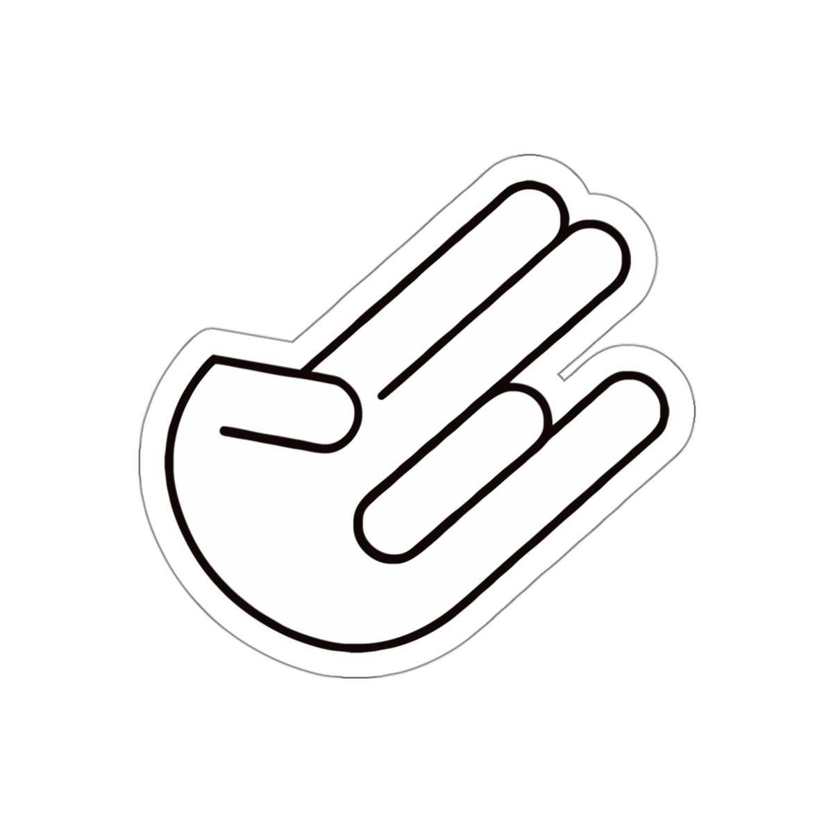 The legendary Shocker White Die-Cut Sticker