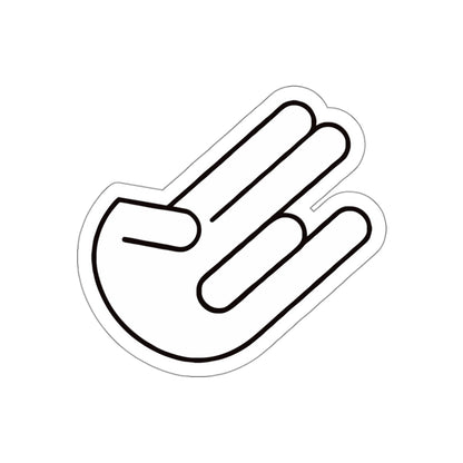 The legendary Shocker White Die-Cut Sticker