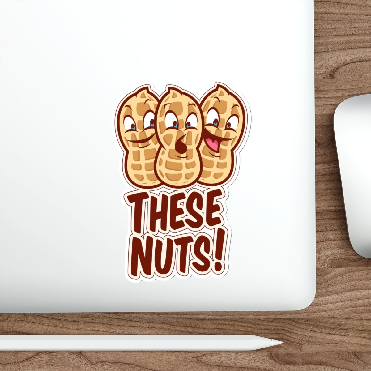 These Nuts! Die-Cut Sticker
