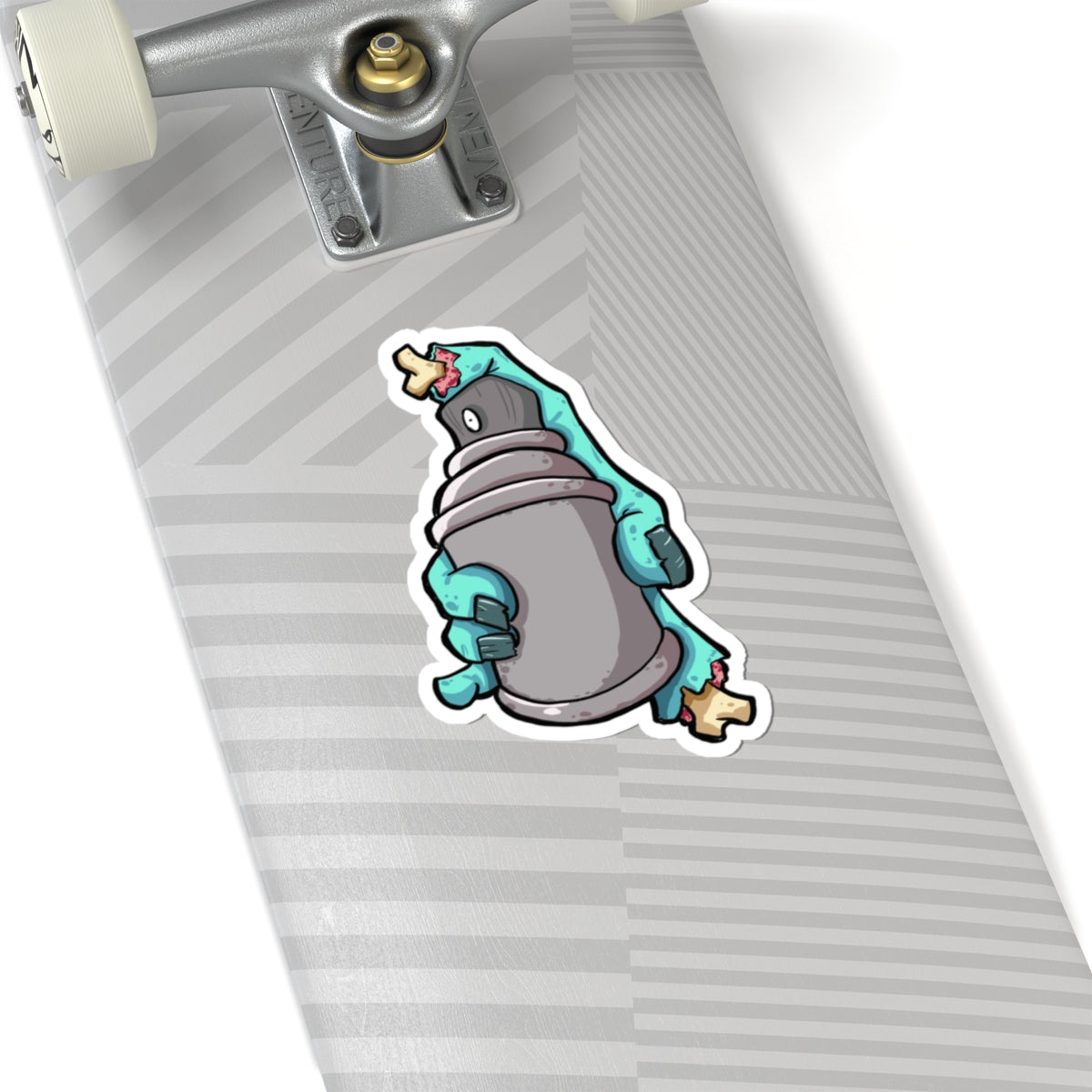 Zombie Graffiti hand die cut sticker