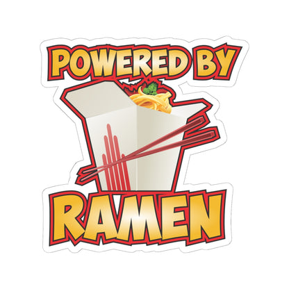 Powered by Ramen Kiss cut sticker, feel the fuel